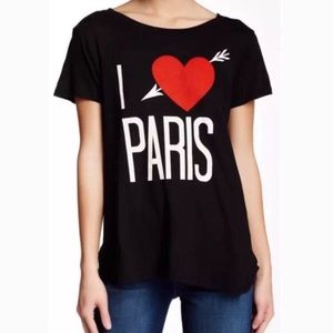 Wildfox “I heart Paris” Tee – size small